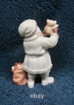 Rare Lenox SANTA'S FAVORITE African American Cultural Figurine with Bear Black