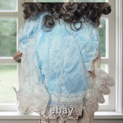 Rare! NIB African American Black Girl Doll Chatelaine Porcelain Fine Collectible