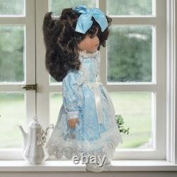 Rare! NIB African American Black Girl Doll Chatelaine Porcelain Fine Collectible