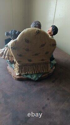 Rare VINTAGE AFRICAN AMERICAN BLACK GRANDMOTHER AND GRANDCHILDREN MOMENT 10x8x12