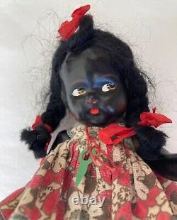 Rare Vintage 8 Composition Estrela S/A San Paulo African American Black Doll