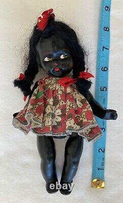 Rare Vintage 8 Composition Estrela S/A San Paulo African American Black Doll