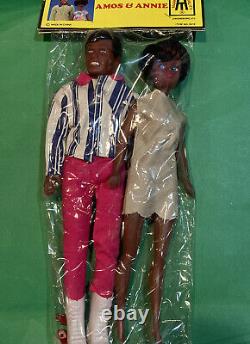 Rare Vintage Barbie Clone Black African-American Couple Amos & Annie NRFP