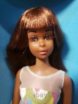 Rare Vintage Black Francie Tnt Barbie Doll 1967 1st Edition Original Box Mattel