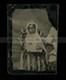 Rare black african american child, hidden mother Photo Creepy Face 1800s Unusual