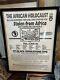 Rare vintage African Holocaust poster 1991 16 X 24 frame African American