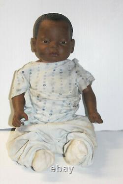 RealCare Baby II Plus Doll Boy Male Black African American Real Care with Box