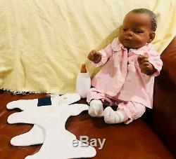 RealCare Baby Think It Over Doll G6 Gen 6 Black African Girl Female Extras NICE