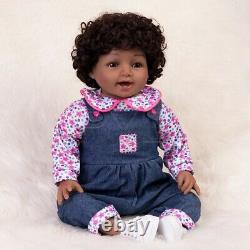Real Baby Dolls Black Girls Soft Body Reborn Toddler Girl African American Dolls
