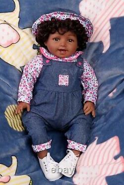 Real Baby Dolls Black Girls Soft Body Reborn Toddler Girl African American Dolls