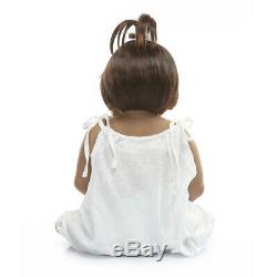 Real Life Baby Dolls Girl African American Black Realistic Baby Toddler Doll 23
