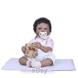 Realistic Reborn African American Baby Boy Dolls Black Reborn Baby Dolls 20 inch