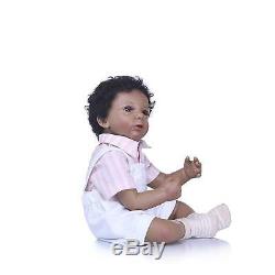 Realistic Reborn African American Baby Boy Dolls Black Reborn Baby Dolls 20 inch