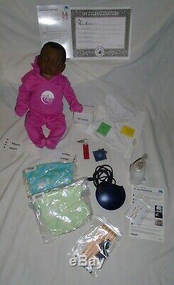Reality Works Real Care baby 3 AFRICAN/BLACK FEMALE LIGHT SKIN VERSION w POD