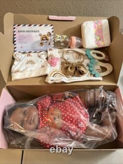 Reborn Baby Doll Black Girl African American Silicone 19 In Newborn Accessories