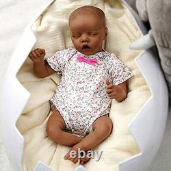 Reborn Baby Dolls 17 Inch Afro African American Realistic Newborn Baby Black