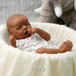 Reborn Baby Dolls 17 Inch Afro African American Realistic Newborn Baby Black