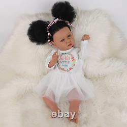 Reborn Dolls, 22'' African American Reborn Baby Doll Silicone Full Body Black US