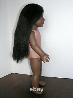 Restrung #1 African American Girl DOLL Black Hair Brown Eyes Dark Skin ADDY MOLD