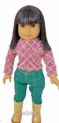 Retired Collectible American Girl Ivy Ling in Meet Outfit & Accessories EUC