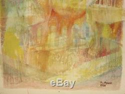 Roland Ayers 1986 abstract painting African-American Black Philadelphia artist