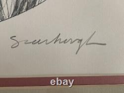 Ron Scarbough African American Black Artist Detroit Signed Print 63/500 Girl