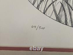 Ron Scarbough African American Black Artist Detroit Signed Print 63/500 Girl