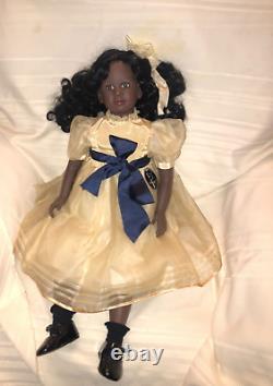 Ruth Treffeisen doll Aimee 29 African American original tag clothes and box