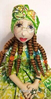 $SALE$ 12'' African-American-Black-Dolls no. 373 Kelly-#Doll #unique-#handmade