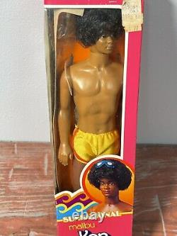 SUNSATIONAL MALIBU Ken #3849 Black African-American Rooted Afro Mattel 1981