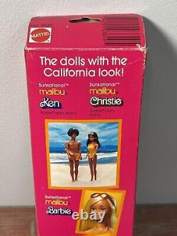 SUNSATIONAL MALIBU Ken #3849 Black African-American Rooted Afro Mattel 1981