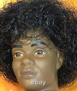 SUNSATIONAL MALIBU Ken #3849 Black African-American Rooted Afro NIB Mattel 1981