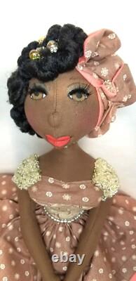 Sale? 12''-Dark-complexion-African-American-black-handmade-doll. #363 Zaharah