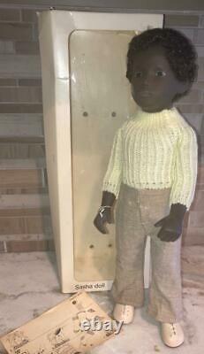 Sasha 309 Caleb African American Black Boy Doll Made in England IN BOX