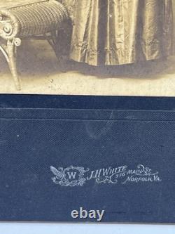 Set Of 2 Antique Photograph Cabinet Card Lot Older Black African American Lady