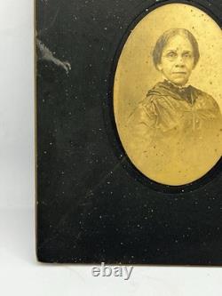 Set Of 2 Antique Photograph Cabinet Card Lot Older Black African American Lady