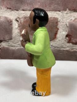 Seven Vintage Painted Porcelain Figurines of Black African American Musicians