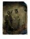 Sixteenth plate Tintype Photo African American Black Man & Woman graduation cap
