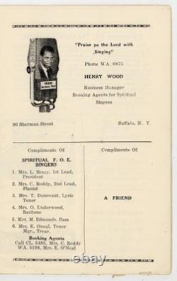 Smith Singers 1952 African American Quartet Gospel Soul Buffalo NY Black Program