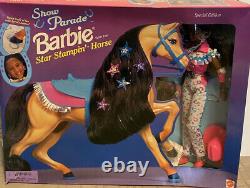 Special Edition African American Show Parade Barbie w Star Stampin' Horse NRFB
