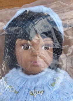 Strasburg 18 African Indian American Girl Size Doll in Smocked Easter Dress NEW