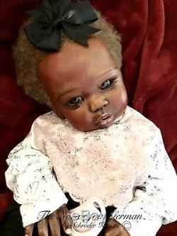 Stunning OOAK Reborn Art Doll Eleanor Anne Sculpt COA Black African