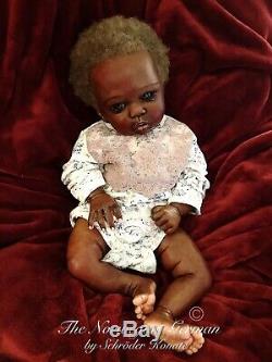 Stunning OOAK Reborn Art Doll Eleanor Anne Sculpt COA Black African