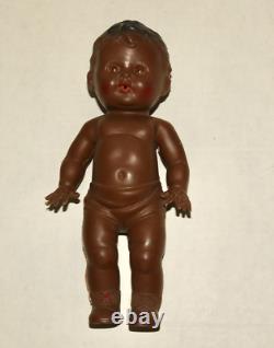 Sun Rubber Co. African American black rubber doll vintage TOD-L TOT