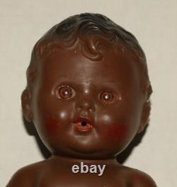 Sun Rubber Co. African American black rubber doll vintage TOD-L TOT