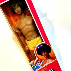 Sunsational Malibu Ken #3849 Black African-American Rooted Afro Mattel 1981 MIB