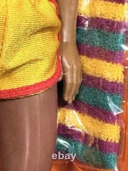 Sunsational Malibu Ken Black African-American Rooted Afro Mattel 3849 Vtg HTF