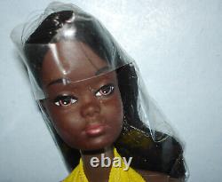 SuperStar Era MALIBU CHRISTIE #7745 Black AA Barbie Doll wBox Mattel Korea 1976