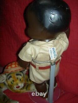 Super RARE, American Character Petite black PUGGY composition doll, all original