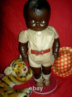 Super RARE, American Character Petite black PUGGY composition doll, all original